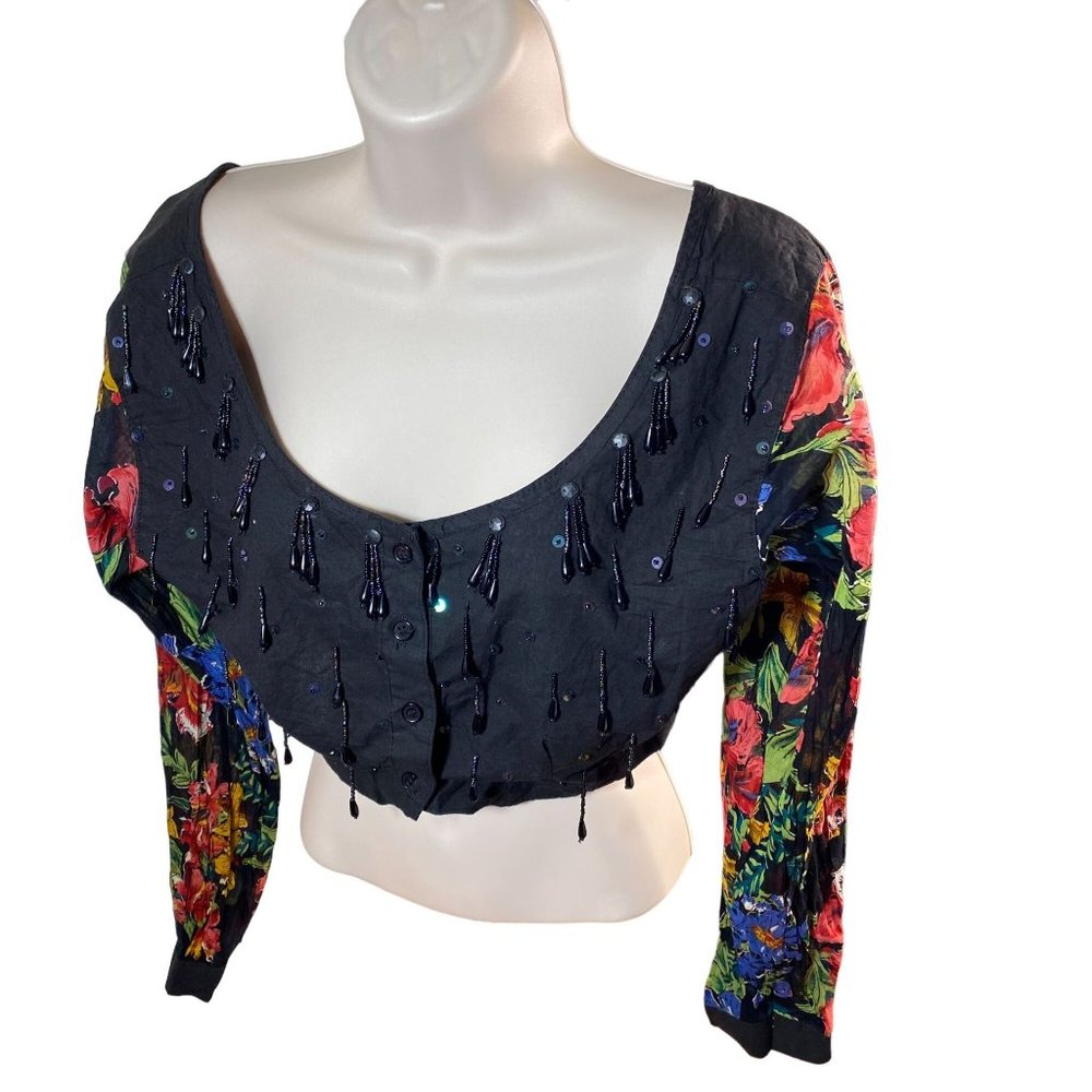 Tops - Long Sleeve Speed Limit MPH Size L Cotton/Rayon Blend Made in India